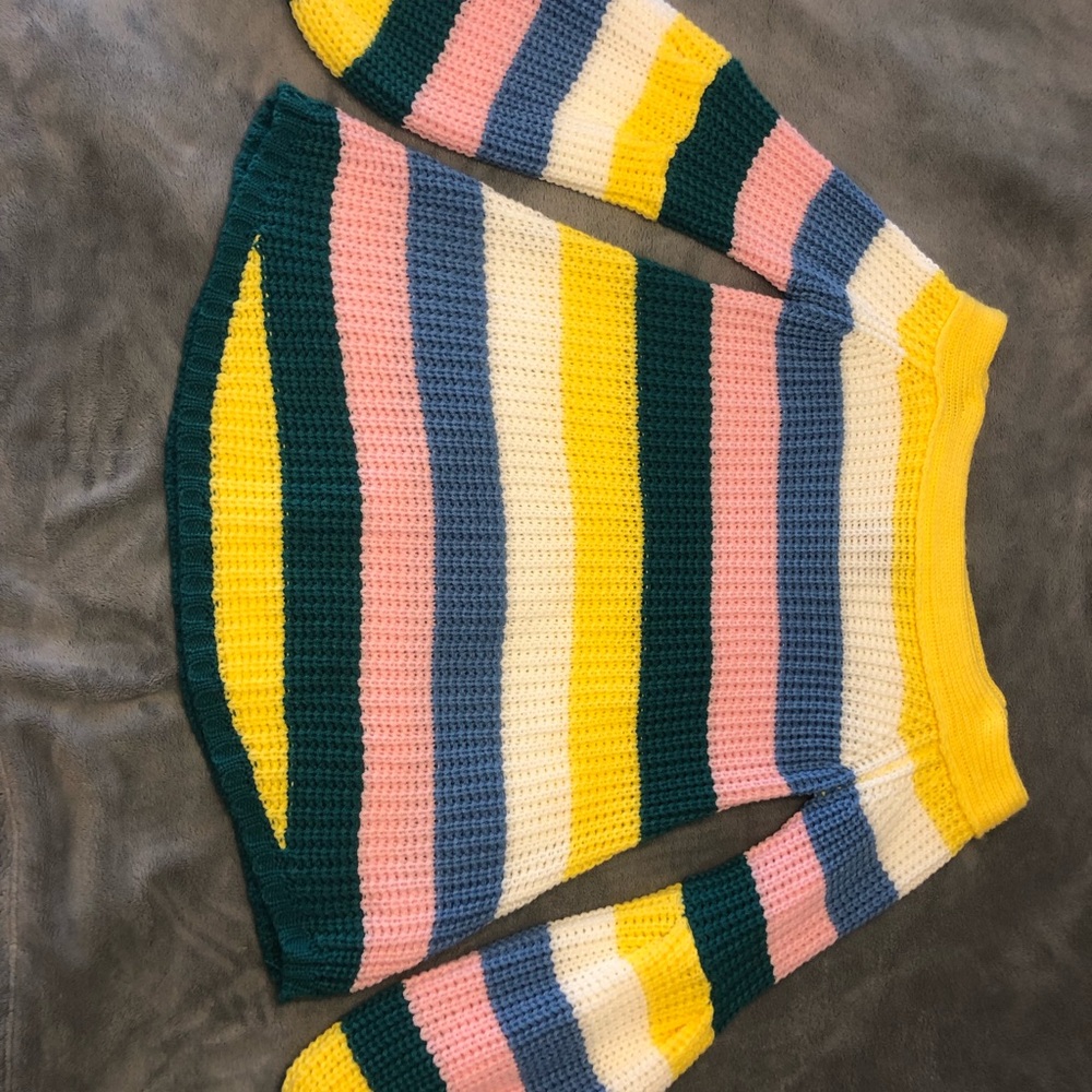 Boutique styled off the shoulder knitted sweater